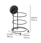 Haartrocknerhalter Milazzo schwarz
