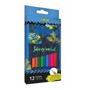 Farbstifte-Set Save My World, 07920, 12-farbig sortiert, rund, Packung