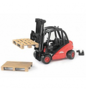 Linde Gabelstapler H30D mit Anhängerkupplung und 2 Paletten 2511 Spielzeugauto