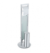 WC-Garnitur Sulmona silber Metall