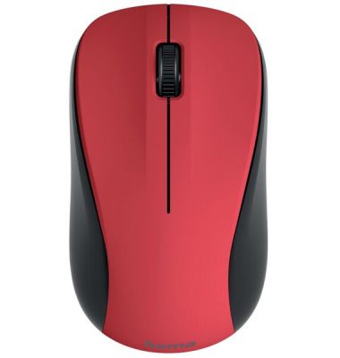Optische 3-Tasten-Funkmaus MW-300 V2, rot, geräuschlos, mit USB-Empfänger
