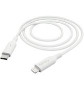 Ladekabel, USB-C-Lightning, 1 m, weiß, für HandySmartphone