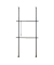 Teleskop-Garderobe Herkules Basic 50630100 schwarz Metall 75,0 - 120,0 x 165,0 - 300,0 cm