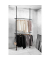 Teleskop-Garderobe Herkules Basic 50630100 schwarz Metall 75,0 - 120,0 x 165,0 - 300,0 cm