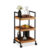 Servierwagen braun, schwarz 37,0 x 34,0 x 69,5 cm