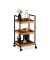 Servierwagen braun, schwarz 37,0 x 34,0 x 69,5 cm