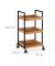 Servierwagen braun, schwarz 37,0 x 34,0 x 69,5 cm