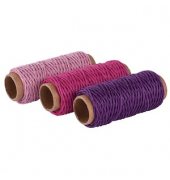 Kordeln Hanf matt pink 1,0 mm x 12,0 m