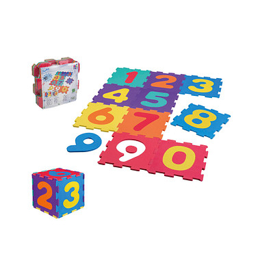 Puzzlematte Zahlen mehrfarbig 31,0 x 31,0 cm