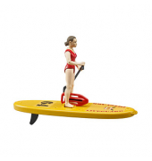 bworld 62785 Life Guard mit Stand up Paddle Spielfiguren-Set