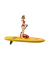 bworld 62785 Life Guard mit Stand up Paddle Spielfiguren-Set