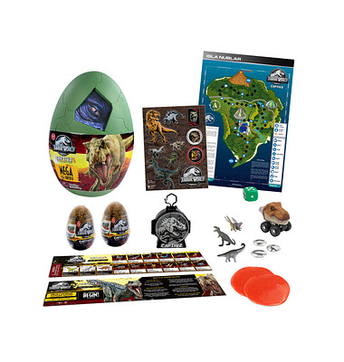 Jurassic World 38050 Captivz Clash Edition Mega Überraschungsei Spielset