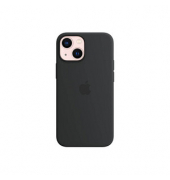 Silikon Case mit MagSafe Handyhülle für Apple iPhone 13 mini mitternacht