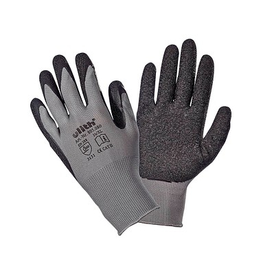Arbeitshandschuhe, Latex, schwarz, Größe 10 / XL