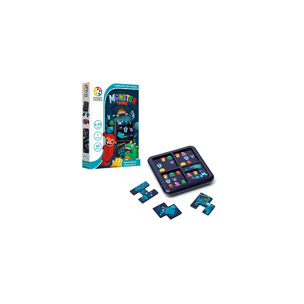 5414301524137 - SMART Games Monster Trubel Brettspiel mit Deckel 1 Spieler Kinder 5414301524137 - SMART Games Monster Trubel Brettspiel mit Deckel 1 Spieler Kinder