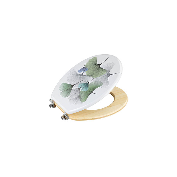4008838347461 - WC-Sitz Ginkgo Toiletten-Sitz aus mdf rostfreie Edelstahlbefestigung Mehrfarbig mdf mehrfarbig Bambus natur - mehrfarbig - Wenko 4008838347461 - WC-Sitz Ginkgo Toiletten-Sitz aus mdf rostfreie Edelstahlbefestigung Mehrfarbig mdf mehrfarbig Bambus natur - mehrfarbig - Wenko