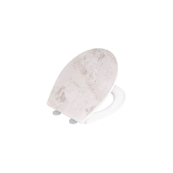 4008838363331 - WC-Sitz mit Absenkautomatik White Marble weiß 4008838363331 WENKO 4008838363331 - WC-Sitz mit Absenkautomatik White Marble weiß 4008838363331 WENKO