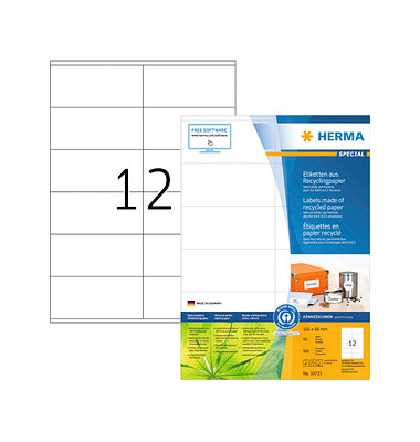 Etiketten Special 10733, wei&szlig;, 105x48mm, rechteckig