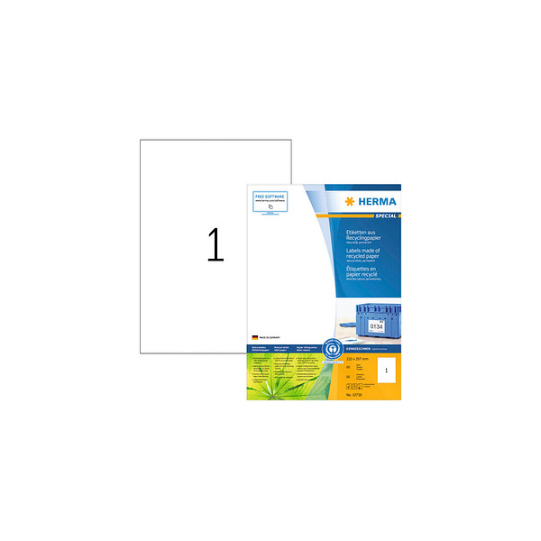 4008705107389 - Universaletiketten Special 10738 weiß 210x297mm (BxH) 80 Etiketten  4008705107389 80 Stück