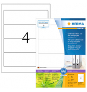 R&uuml;ckenschilder Special 10740, wei&szlig;, breit/kurz, 61x192mm, selbstklebend, permanent 