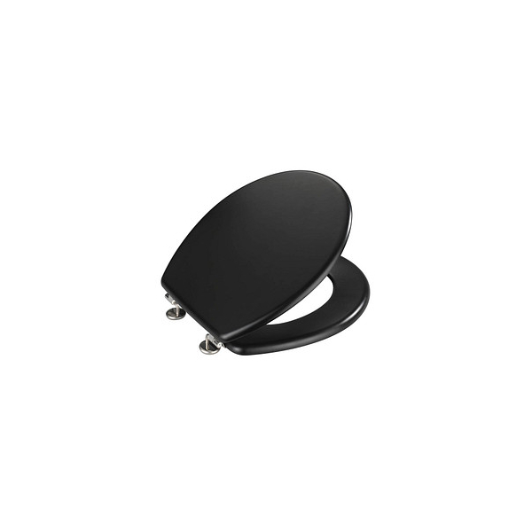 4008838121245 - WENKO WC-Sitz Prima Schwarz Matt MDF FSC® zertifiziert Schwarz MDF schwarz Edelstahl rostfrei silber matt - schwarz 4008838121245 - WENKO WC-Sitz Prima Schwarz Matt MDF FSC® zertifiziert Schwarz MDF schwarz Edelstahl rostfrei silber matt - schwarz