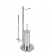 WC-Garnitur Universalo Neo silber Metall