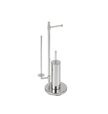WC-Garnitur Universalo Neo silber Metall