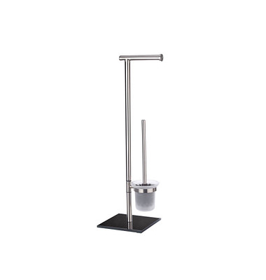 WC-Garnitur Lima silber Metall WC-Garnitur Lima silber Metall