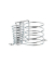 Haartrocknerhalter Milano silber