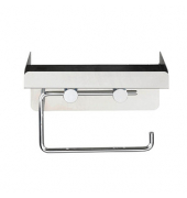 Toilettenpapierhalter 2in1 silber