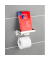 Toilettenpapierhalter 2in1 silber