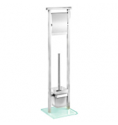 WC-Garnitur Debar silber Metall