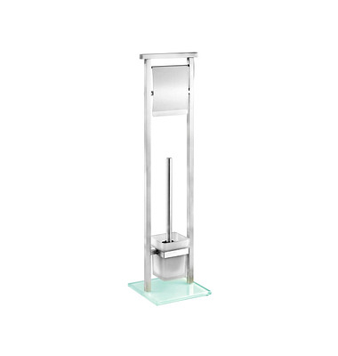 WC-Garnitur Debar silber Metall WC-Garnitur Debar silber Metall