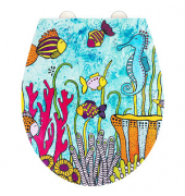 WC-Sitz mit Absenkautomatik Ocean Life Rollin'Art mehrfarbig