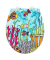 WC-Sitz mit Absenkautomatik Ocean Life Rollin'Art mehrfarbig