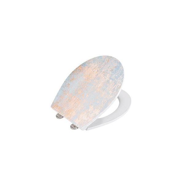 4008838349885 - Premium WC-Sitz Agate mit Relief aus antibakteriellem Duroplast mit Absenkautomatik Mehrfarbig Duroplast mehrfarbig Edelstahl rostfrei silber 4008838349885 - Premium WC-Sitz Agate mit Relief aus antibakteriellem Duroplast mit Absenkautomatik Mehrfarbig Duroplast mehrfarbig Edelstahl rostfrei silber
