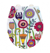 WC-Sitz mit Absenkautomatik Full Bloom Rollin'Art mehrfarbig