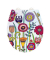 WC-Sitz mit Absenkautomatik Full Bloom Rollin'Art mehrfarbig