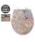 WC-Sitz mit Absenkautomatik Grey Marble mehrfarbig