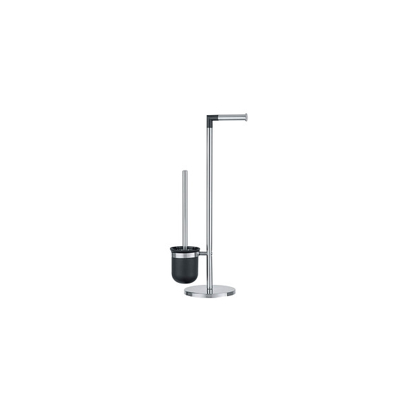 4008838393949 - WENKO Stand WC-Garnitur Parus Edelstahl glänzend 2in1 Kombination aus glänzendem Edelstahl Silber glänzend Edelstahl rostfrei glänzend Kunststoff 4008838393949 - WENKO Stand WC-Garnitur Parus Edelstahl glänzend 2in1 Kombination aus glänzendem Edelstahl Silber glänzend Edelstahl rostfrei glänzend Kunststoff