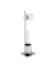 WC-Garnitur Quadro silber Metall