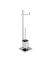 WC-Garnitur Quadro silber Metall