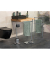 WC-Garnitur Quadro silber Metall