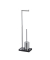 WC-Garnitur Noble schwarz, silber Metall