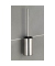 WC-Garnitur Detroit silber Metall