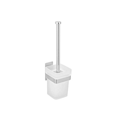 WC-Garnitur Genova weiß, glänzend Metall