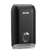 Toilettenpapierspender für Einzelblatt 92605 schwarz Kunststoff