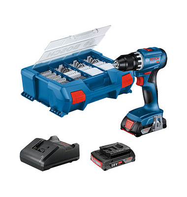 GSR 18V-45 Akku-Bohrschrauber-Set 18,0 V, mit 2 Akkus