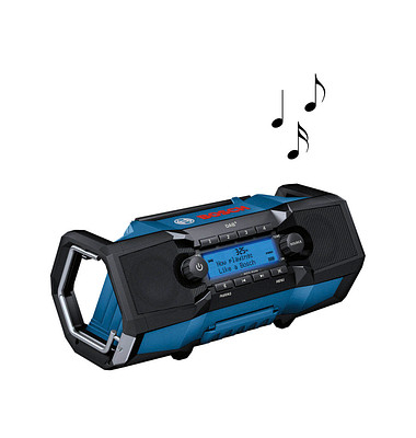 GPB 18V-2 SC Baustellenradio blau, schwarz
