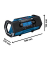 GPB 18V-2 SC Baustellenradio blau, schwarz